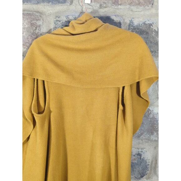Look Sweater Vest Woman's OS Yellow Draped Open Front‎ Lagenlook 4 in 1 Shawl - Picture 6 of 12